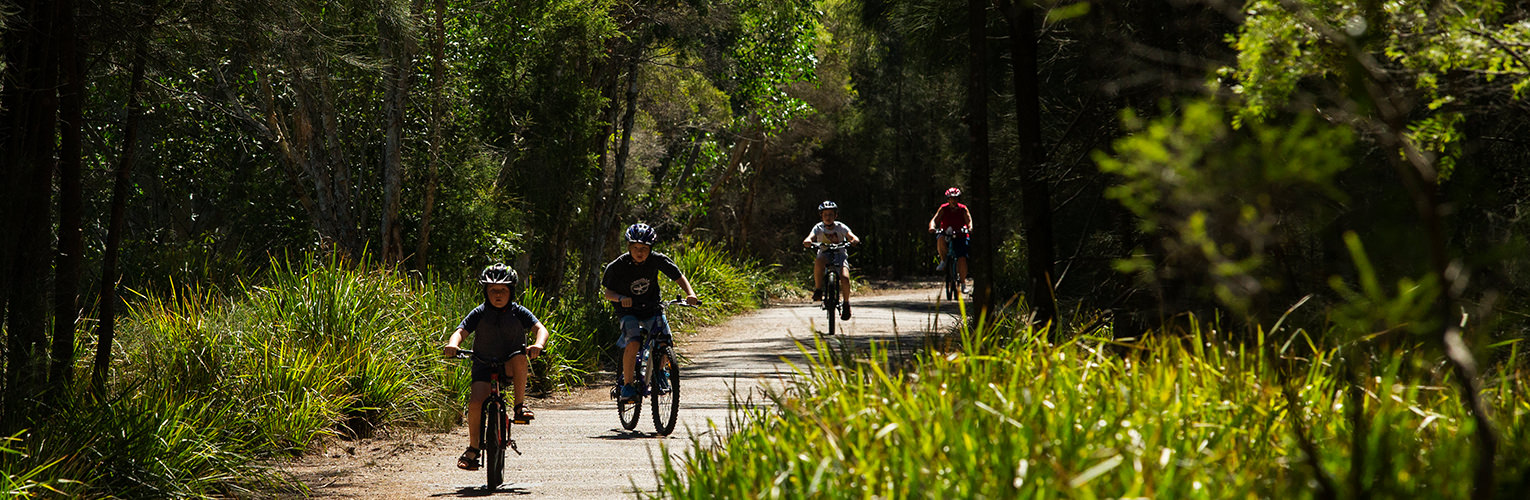 Welcome to Strathfield Council - Children riding mountain bikes