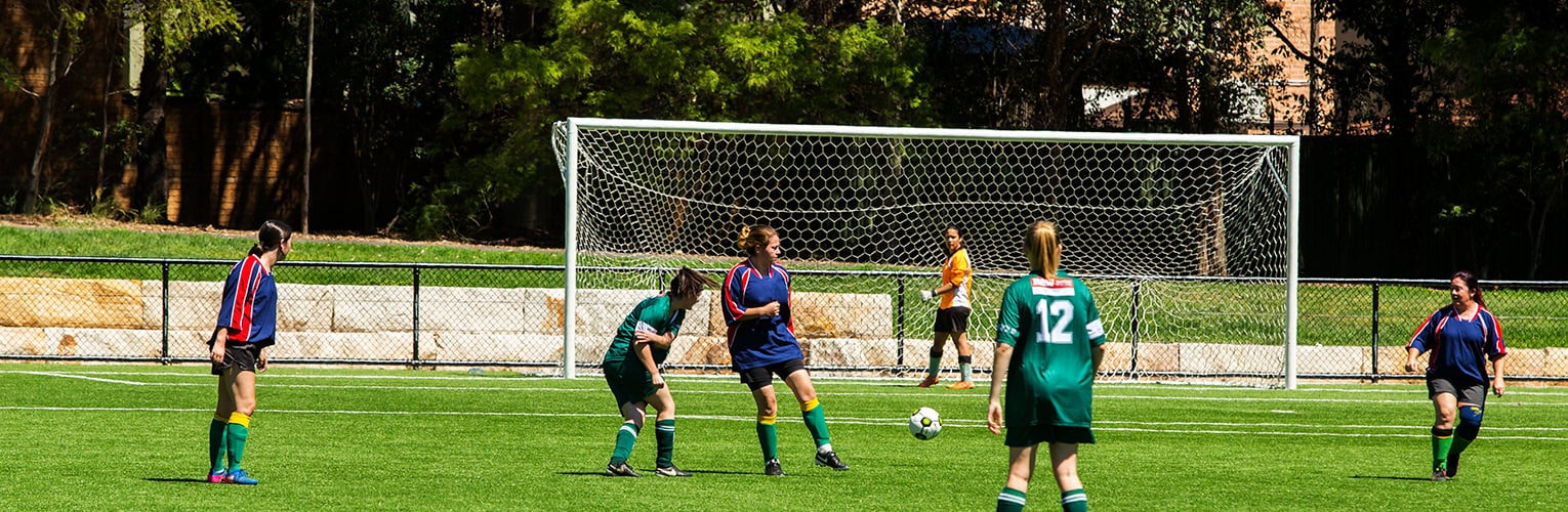 Welcome to Strathfield Council - Girls playing soccer